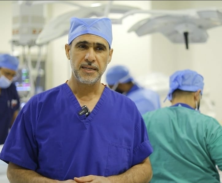 With Dr Yousif sharaf in Operation Room